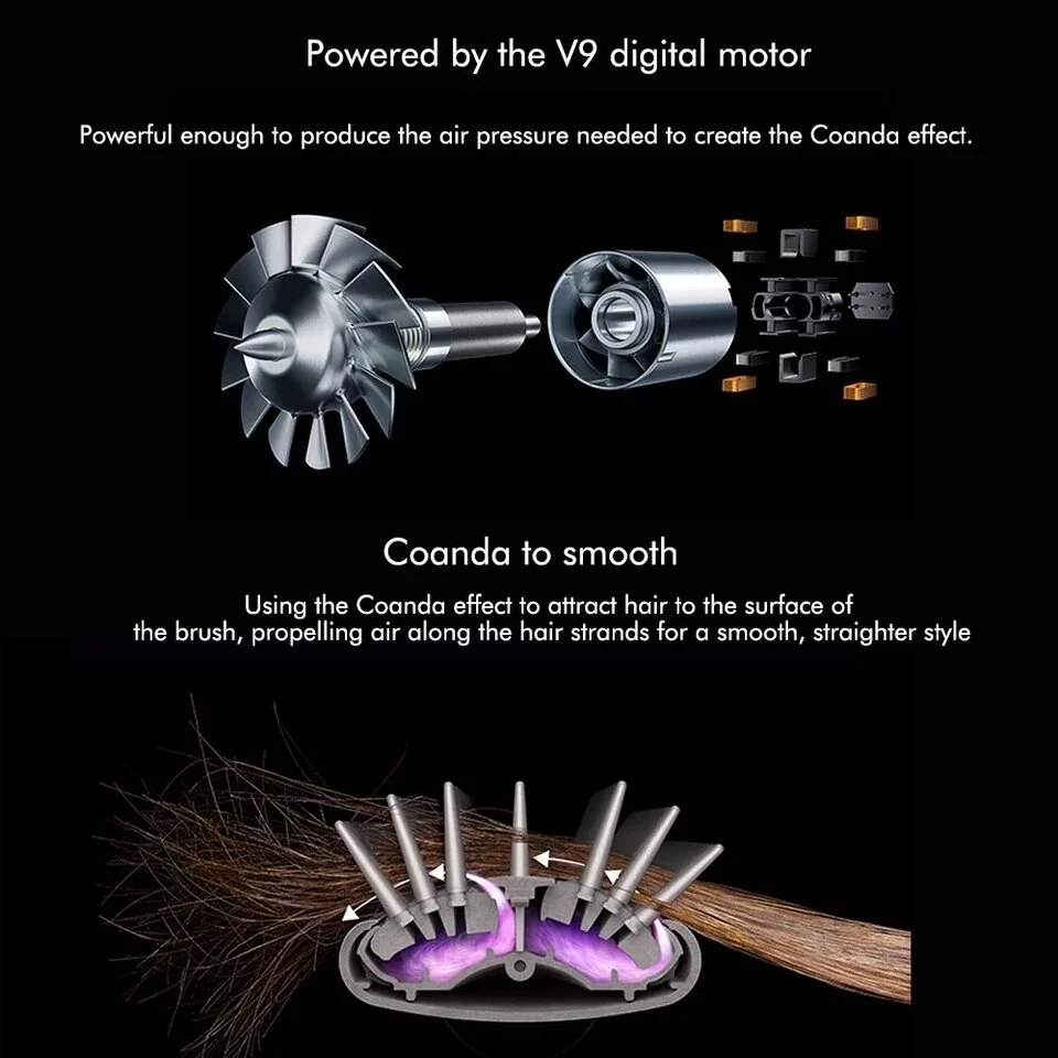 (image for) 5 in 1 Multi-Function Styler With Detachable Curling Iron Hair Straightener Hair Brush Hair Dryer For Hair Multi Styling EU Plug